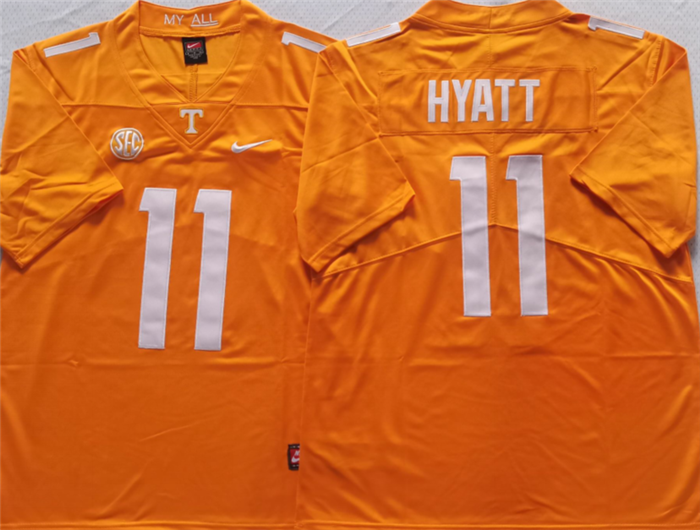 Tennessee Volunteers #11 HYATT Orange Stitched Jersey